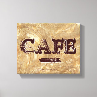 Retro Vintage Cafe Canvas