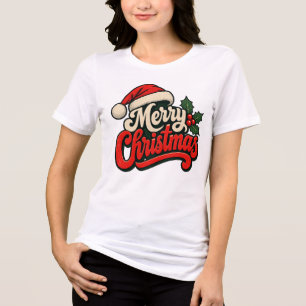Retro Vintage Feliz Natal Chapéu de Papai Noel Aze