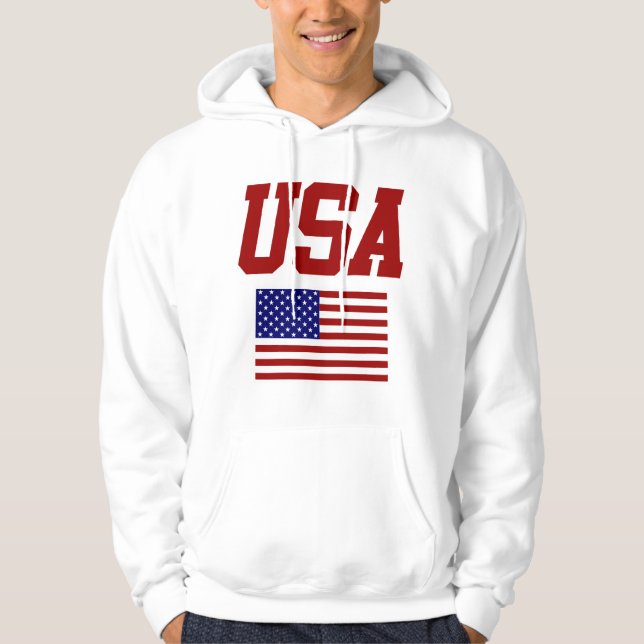 RETRO VINTAGEM ESTILO USA PULLOVER HOODIE (Frente)