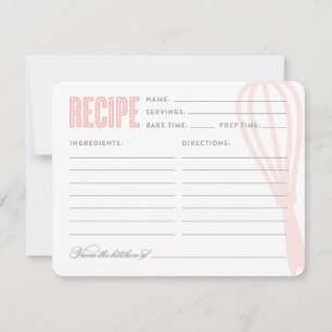 Retro Whisk Cartão de Receita