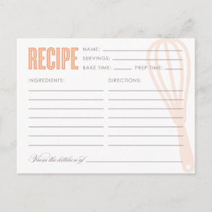RETRO WHISK CARTÕES DE RECEITA