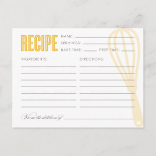 RETRO WHISK CARTÕES DE RECEITA