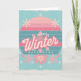 Retro Winter Club – Cartão de Boas Festas de Esqui