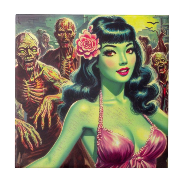 Retro Zombie Woman (Frente)