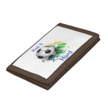 Retroceda-o carteira dura da bola de futebol