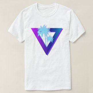 RETROWAVE SYNTHWAVE PALMEIRAS TRIÂNGULO CAMISA