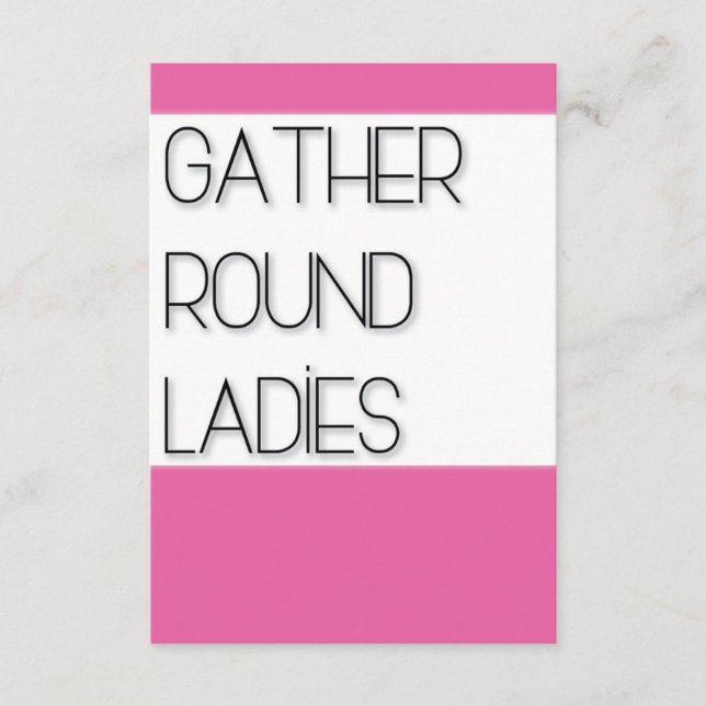 Reúnam-se Senhoras (Frente)