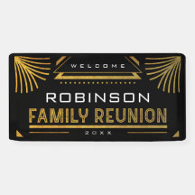 Reunião da Família Dourada Art Deco