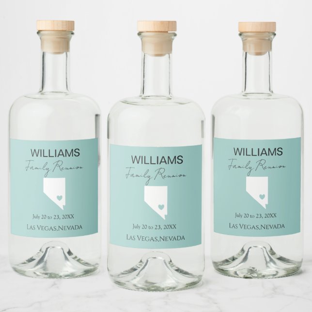 Reunião Moderna da Família de Férias do Mapa de Ne (Garrafas)