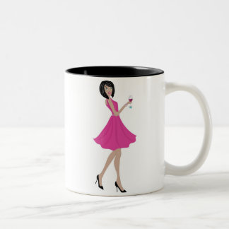 Reunião na caneca branca e preta do Martha's