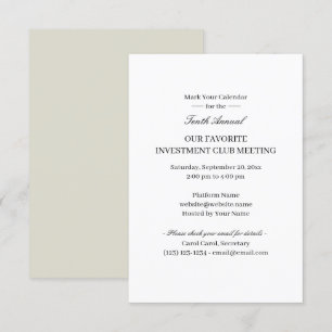 Reunião Virtual para Convites de Clubs Especialis