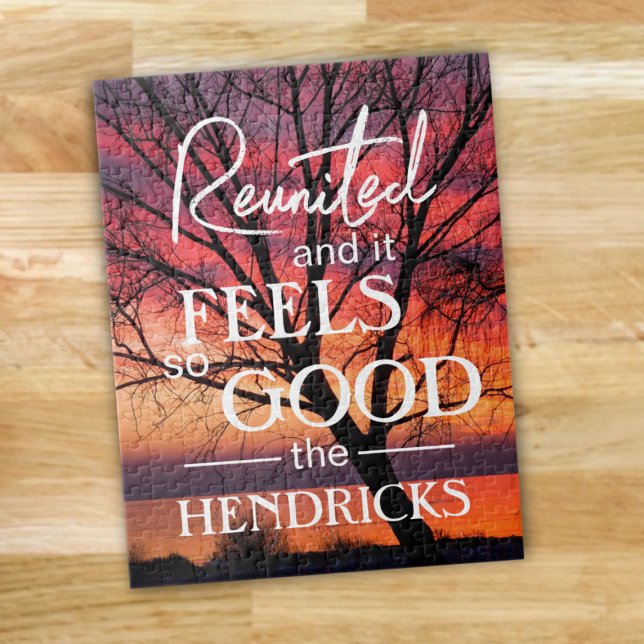 Reunido e com Quebra-cabeça de citação tão bom (Family Reunion quote Jigsaw)