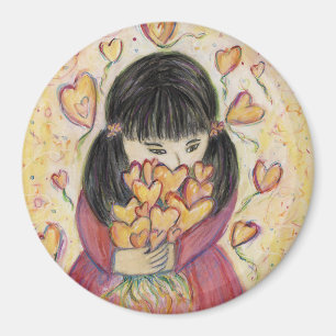 Reunindo Imãs de geladeira Inspiracionais de Coraç