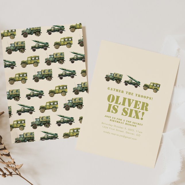 Reunir o Convite Militar de Aniversário das Tropas (Criador carregado)