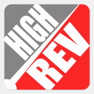 Rev alto Logotipo Etiqueta