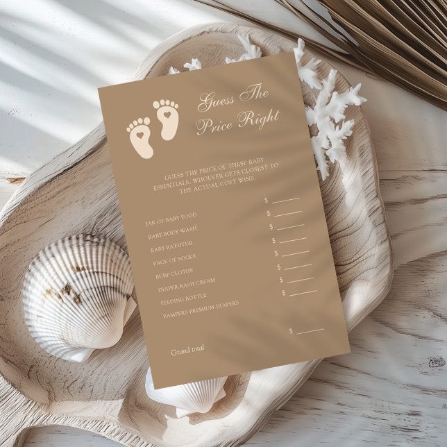 Revelação do Sexo Pegadas Adivinhe o Preço Certo (Criador carregado)