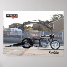 Revelry Racing Drag Bike Poster