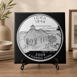 Reverso do Quarto de Estado de Iowa Falso