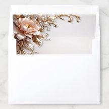 Revestimento de Envelope de Flores Rosa Suave e Br