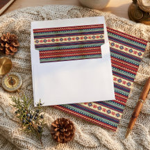 Revestimento de Envelope de Natal Nordic Fair Isle
