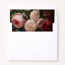 Revestimento de Envelope de Noiva com Rosas Rosada