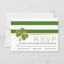 Revestimento irlandês verde, listras brancas RSVP 
