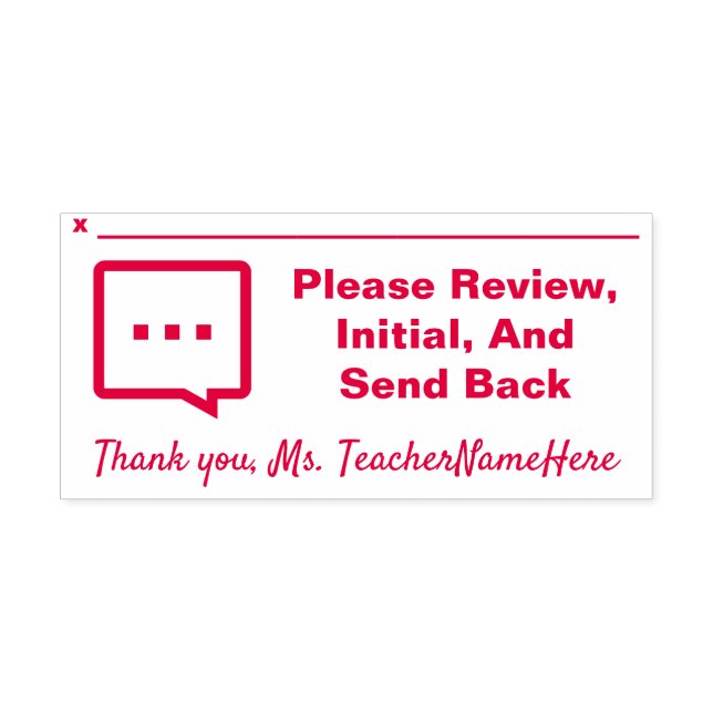 Revisão de Documento e Carimbo de Borracha de Nome (Design)