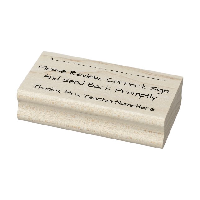 Revisão do documento + Carimbo da borracha (Carimbo)