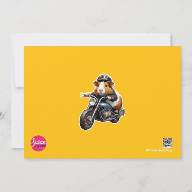 Revise seus motores - é hora da festa! convite (Verso)