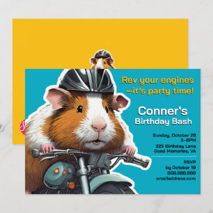 Revise seus motores - é hora da festa! convite