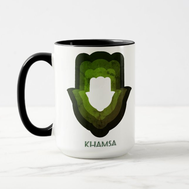 Revisite Caneca Verde Khamsa (Esquerda)