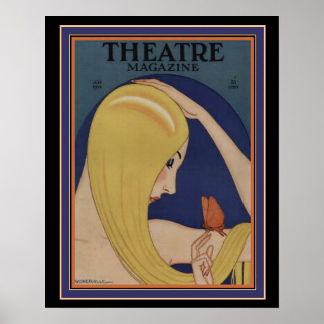 Revista Art Deco Theater Poster 16 x 20 (Frente)