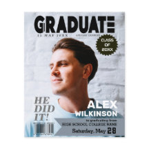 Revista BUDGET Estilo de Capa Anúncio do Grad Guy