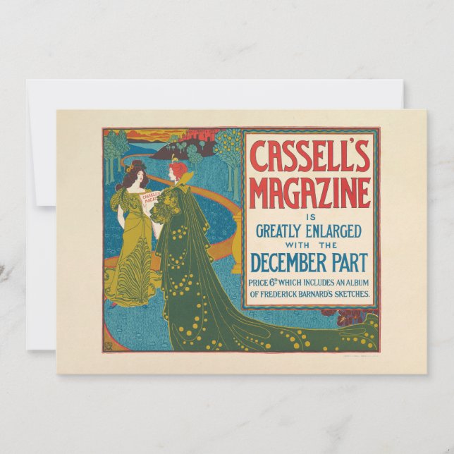 Revista Vintage Cassell dezembro de 1896 (Frente)