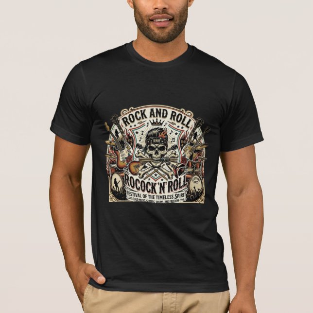 Revival do Rock & Roll | Camiseta do Festival Skul (Frente)
