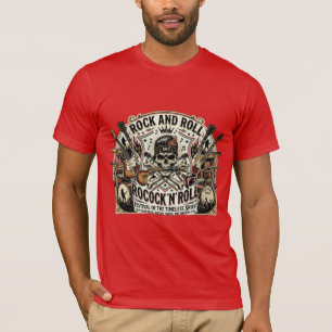 Revival do Rock & Roll   Camiseta do Skull & Strin