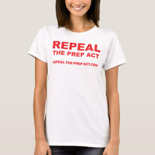 Revogação da Lei PREP sobre a camisa BRANCA WOMENS