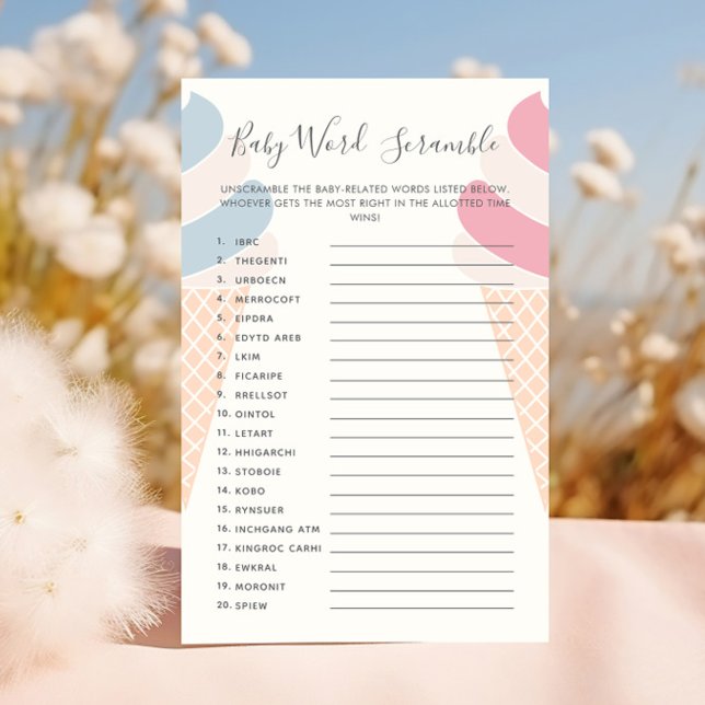 Revolução de Gênero do Sorvete do Baby Word Scramb (Criador carregado)