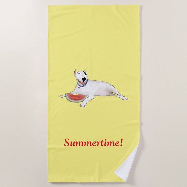 Rex O Terrier Summertime Da TV! Toalha de praia (Frente)