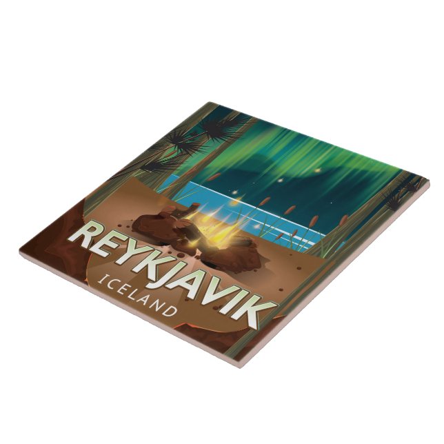 Reykjavik Camping Viagens vintage (Lateral)