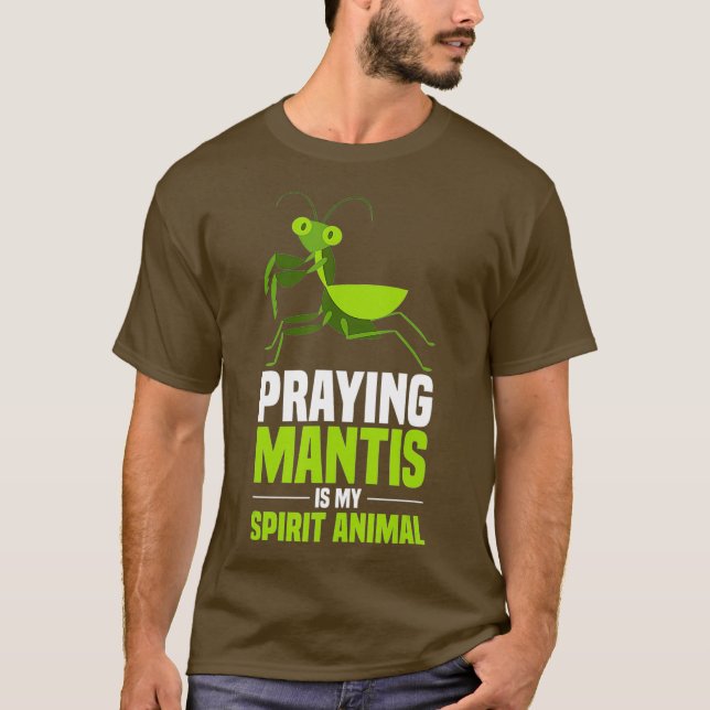 Rezando Mantis Camisa Meu Espírito Insetos Animais (Frente)