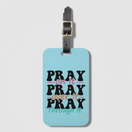 Rezar com a etiqueta de bagagem