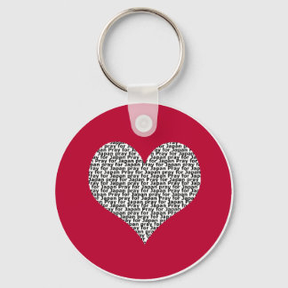 Reze pelo Japão em chaveiro redondo