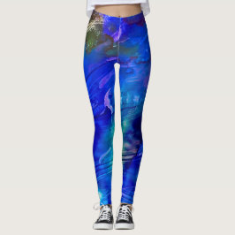 Rhapsodia em leggings azuis