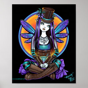 "Rhapsody" Gótica Absinthe Fairy Art Poster