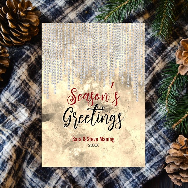 Rhinestona de ouro chico goteja Natal ano novo (Criador carregado)