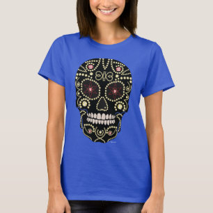 Rhinestone Diamond Skull Design Camiseta