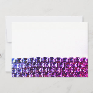 Rhinestones rosa e roxo