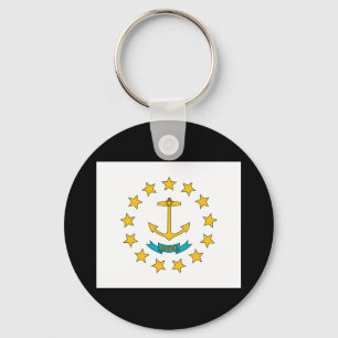 Rhode - chaveiro da bandeira do estado de ilha