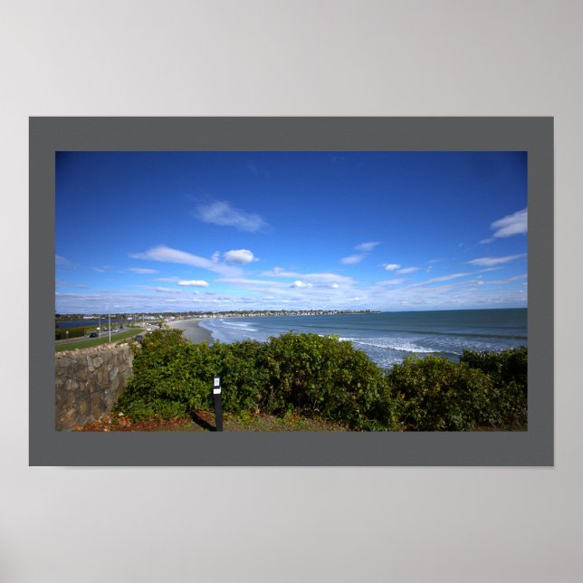 Rhode Island Beach Waterscape Poster (Frente)